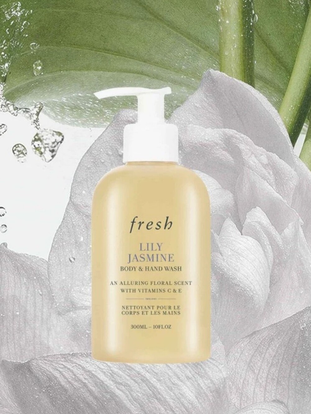 NEW Fresh Lily Jasmine Body & Hand Wash 10 oz.